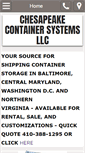 Mobile Screenshot of chesapeakecontainers.com